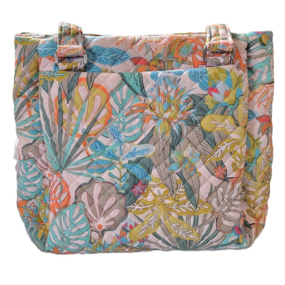Vera Bradley Multi-Compartment Shoulder Bag Rain Forest Canopy - Picture 2 of 9